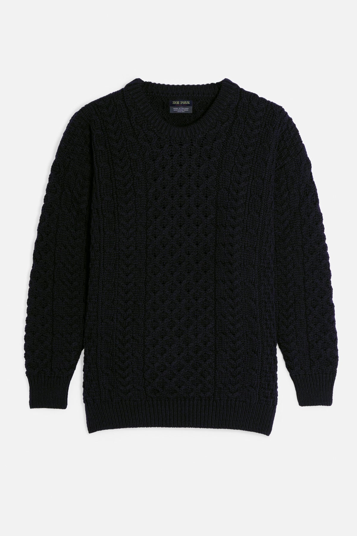 Aran Honeycomb navy Lady De Paz