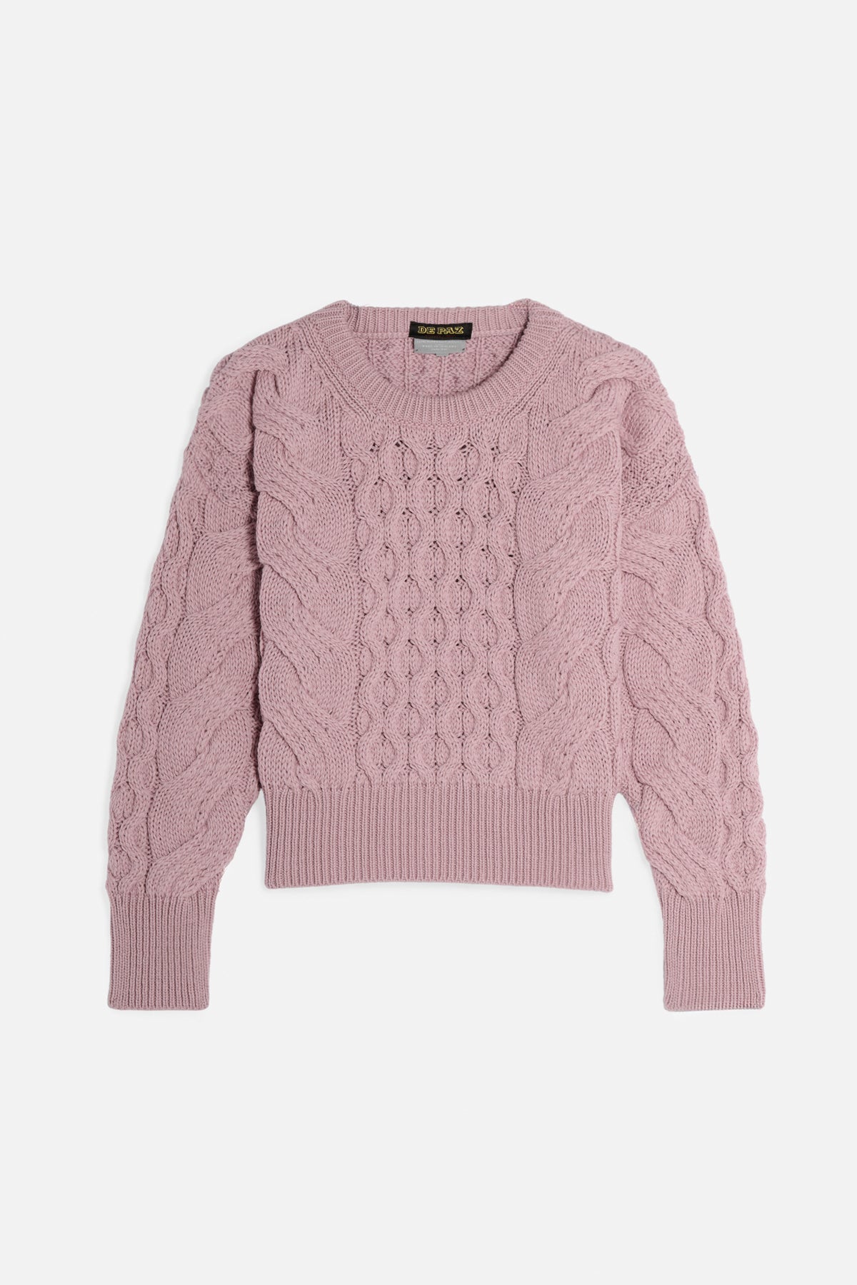 Aran Cropped rosa Lady De Paz