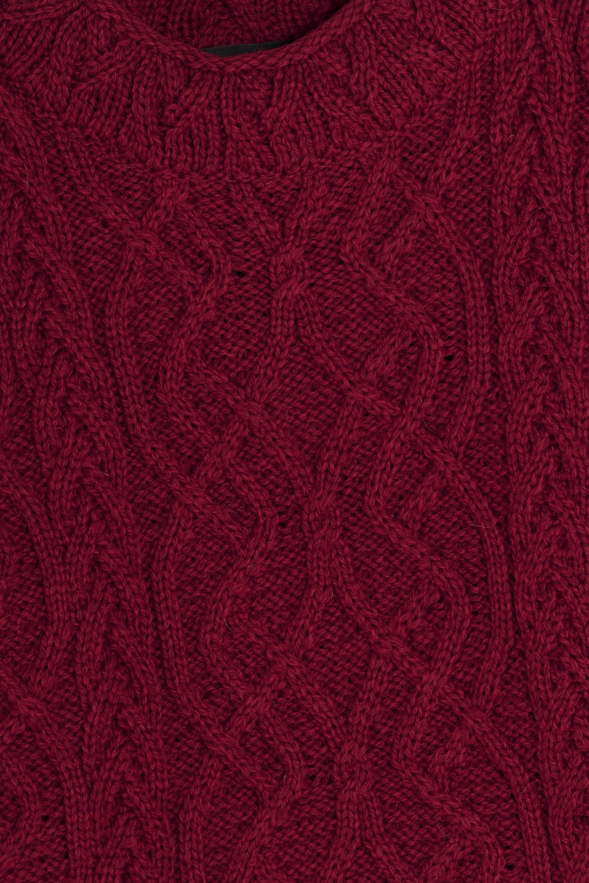 Aran treccia rosso dettaglio Lady De Paz