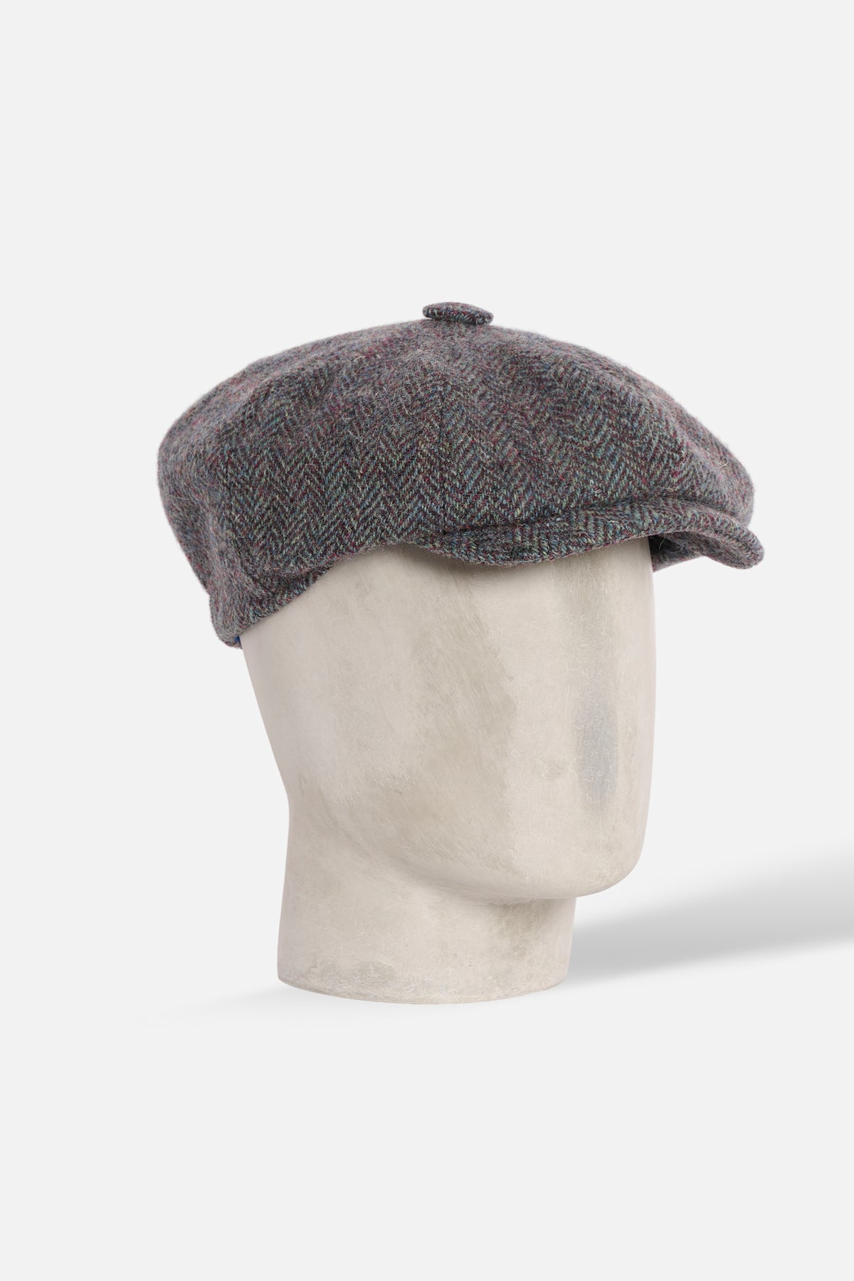 Cap Otto spicchi lana verde viola Lady De Paz