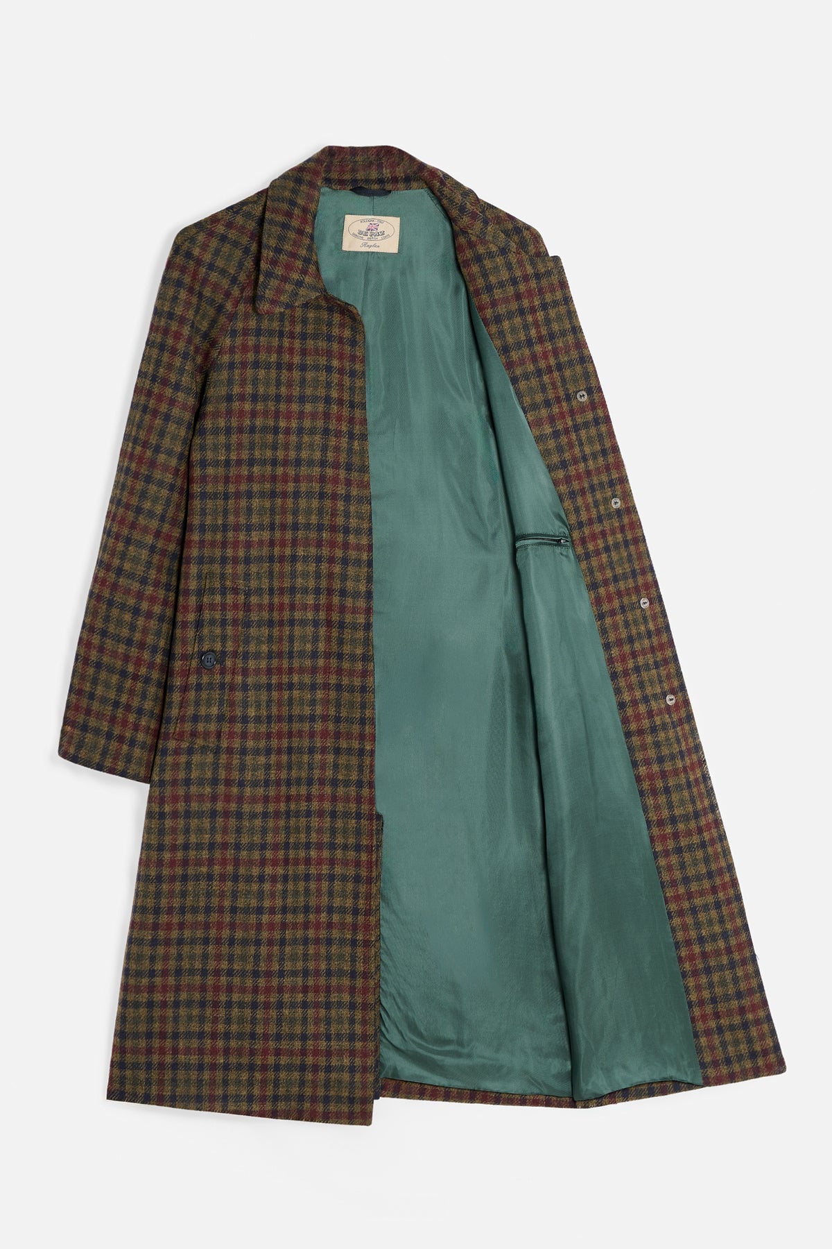 Cappotto Raglan Quadro Aperto Lady De Paz