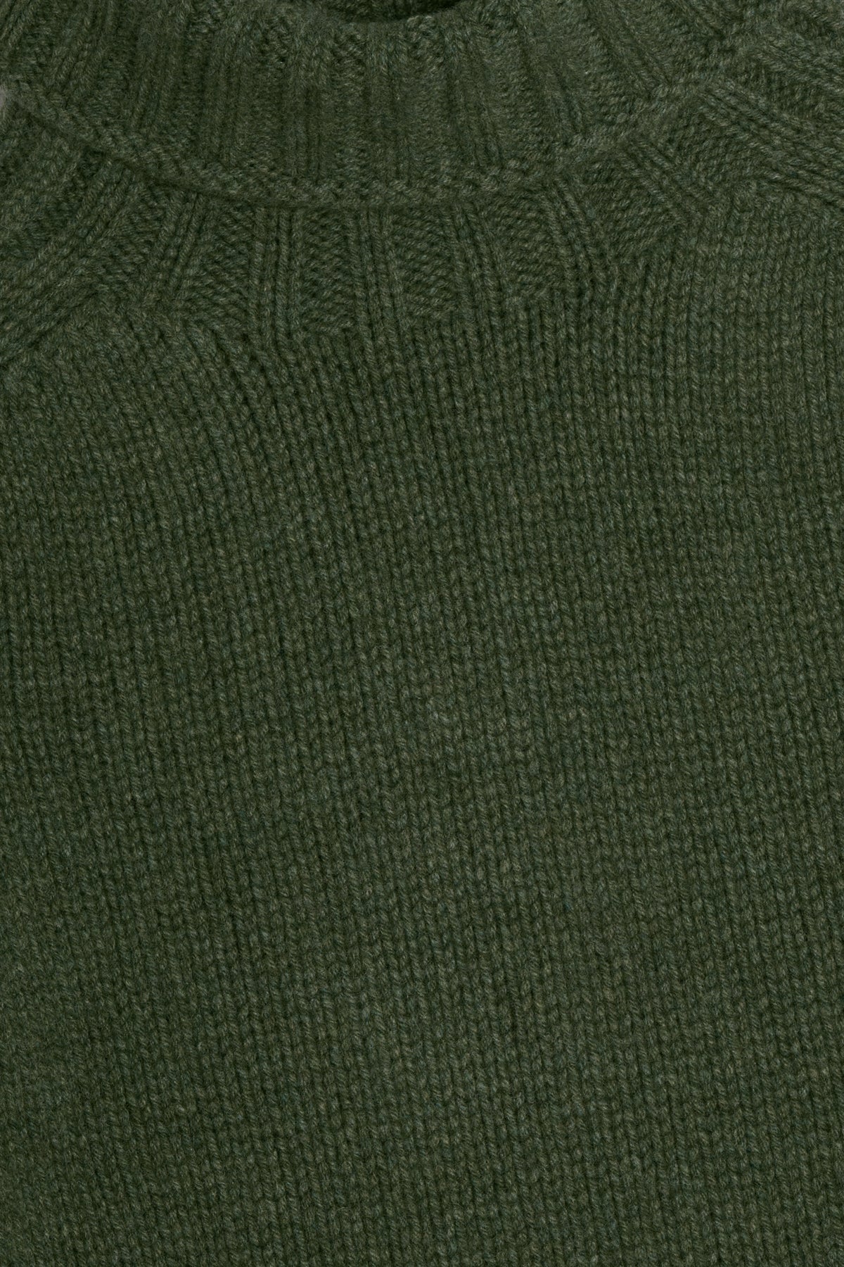 Collo alto lambswool verde dettaglio Lady De Paz