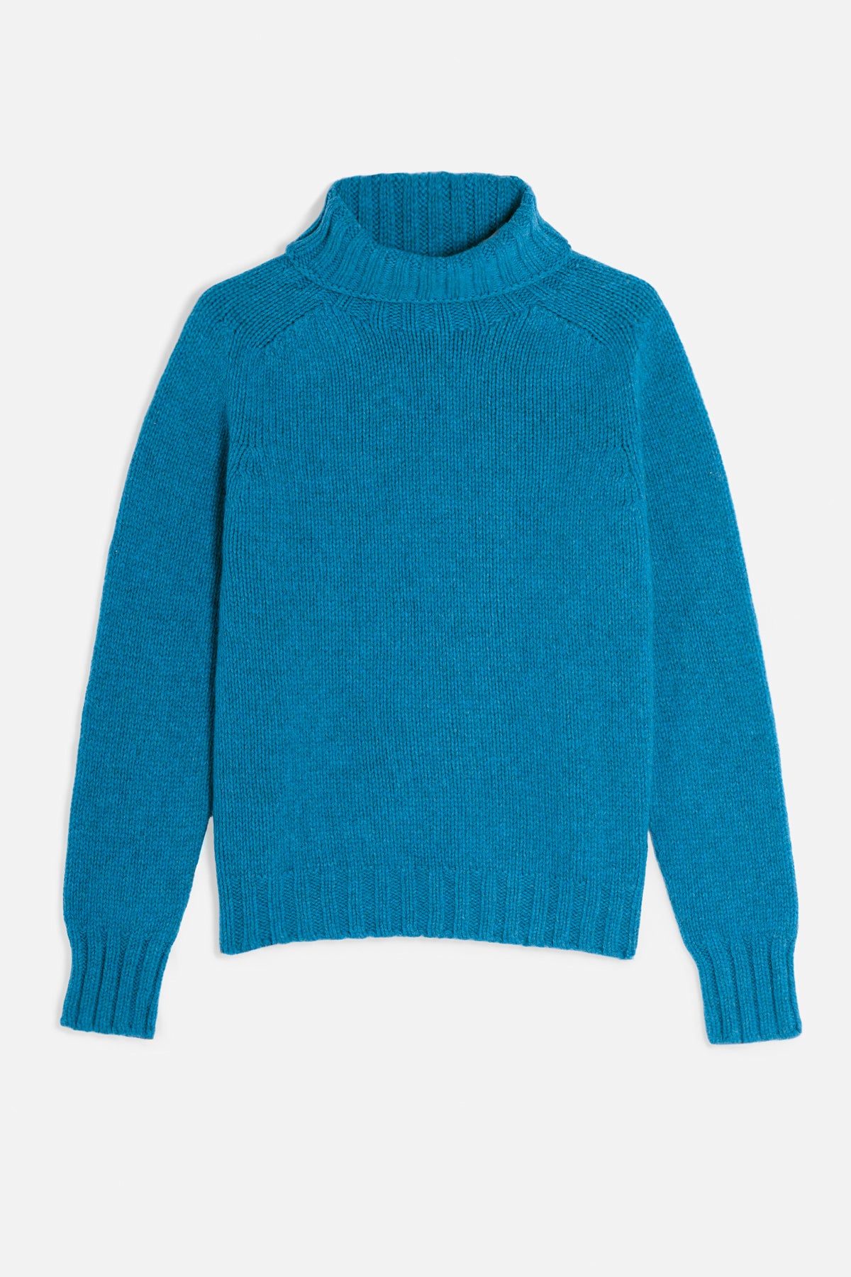 Collo alto lambswool turchese Lady De Paz