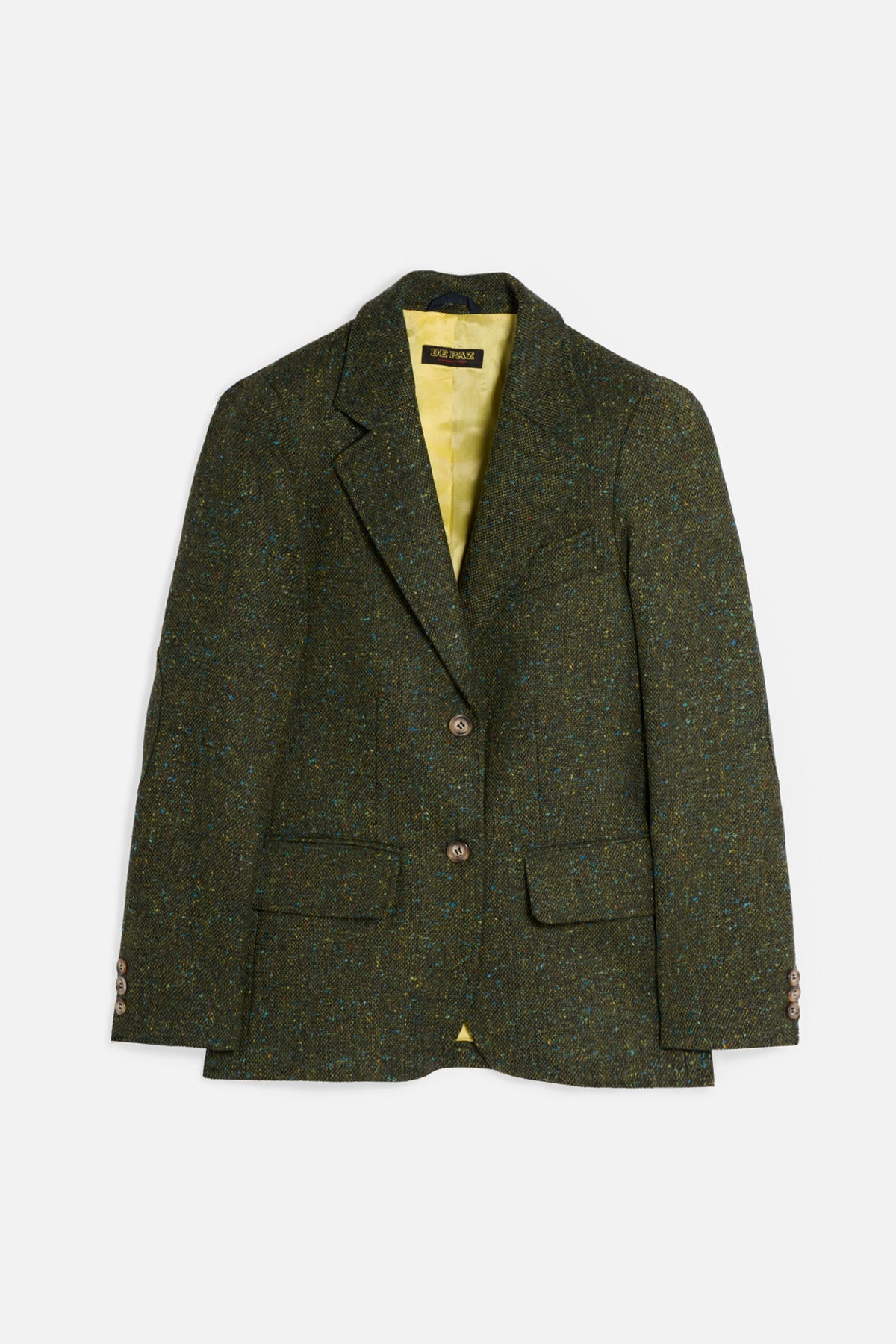 Giacca donegal tweed verde Lady De Paz