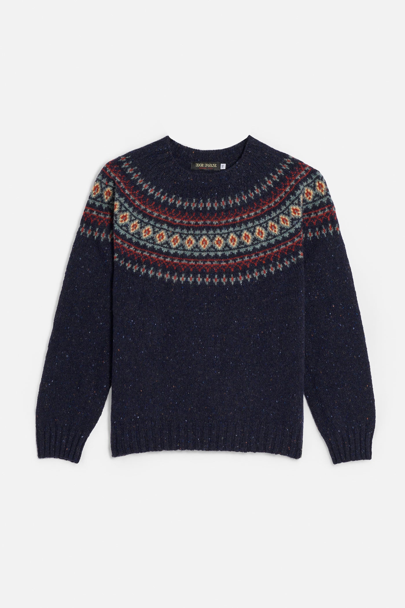 Girocollo Donegal Tweed Yoke