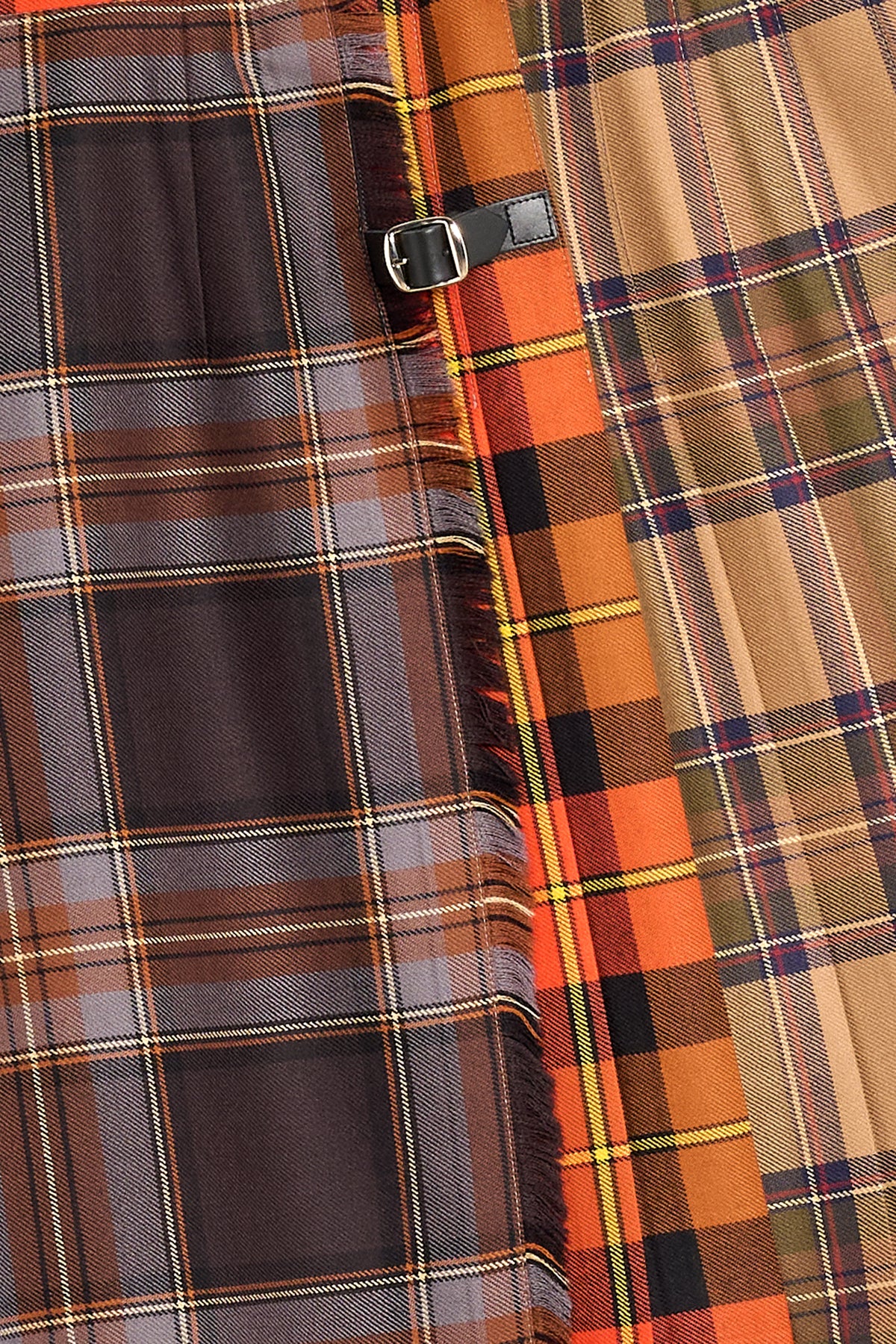Kilt corto lana patchwork dettaglio Lady De Paz