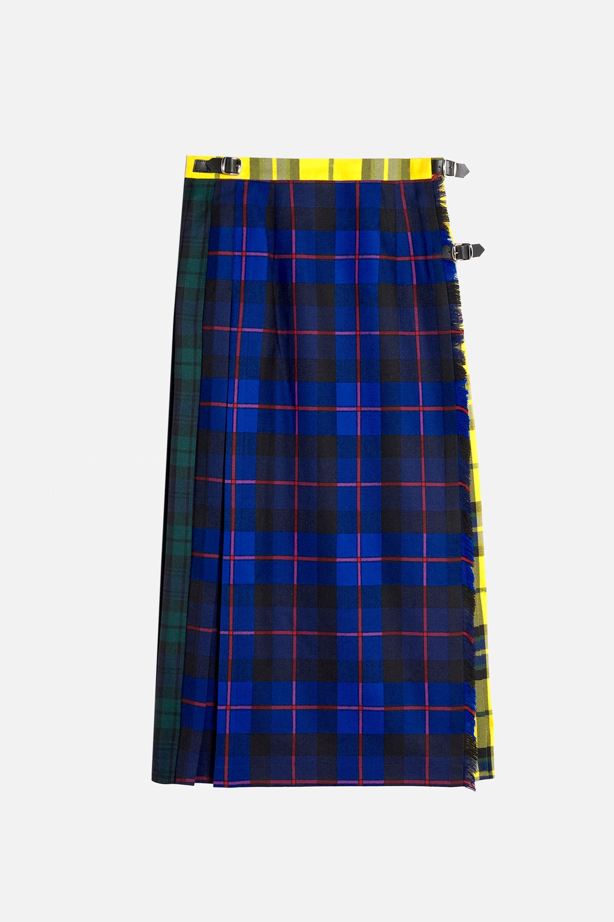 Kilt lungo lana patchwork Lady De Paz