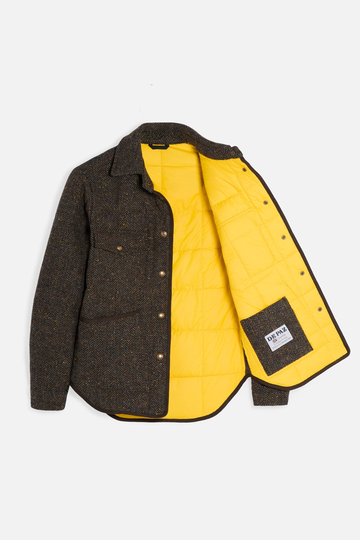 Leon corto donegal tweed marrone aperto Lady De Paz
