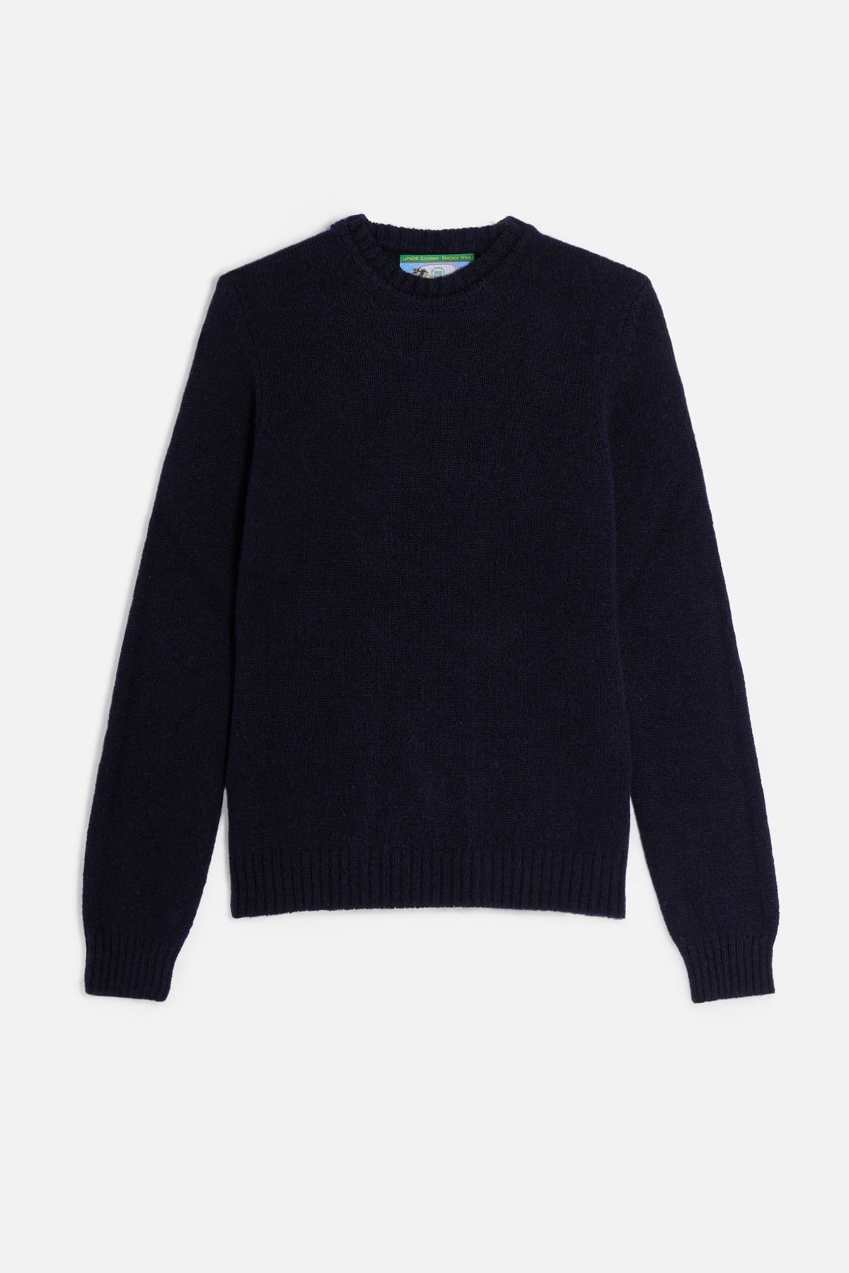 Maglione girocollo shetland navy Lady De Paz