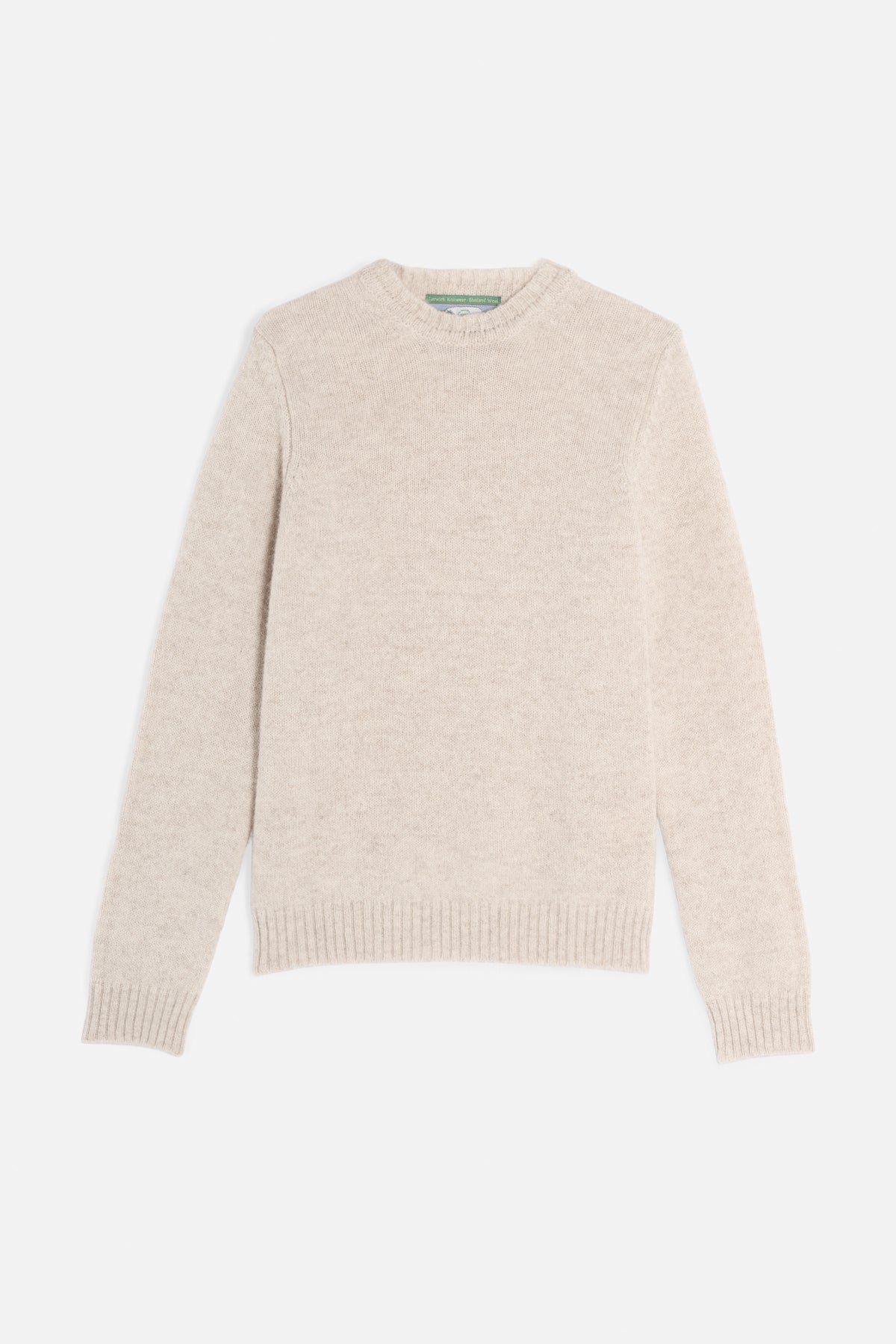 Maglione girocollo shetland beige Lady De Paz