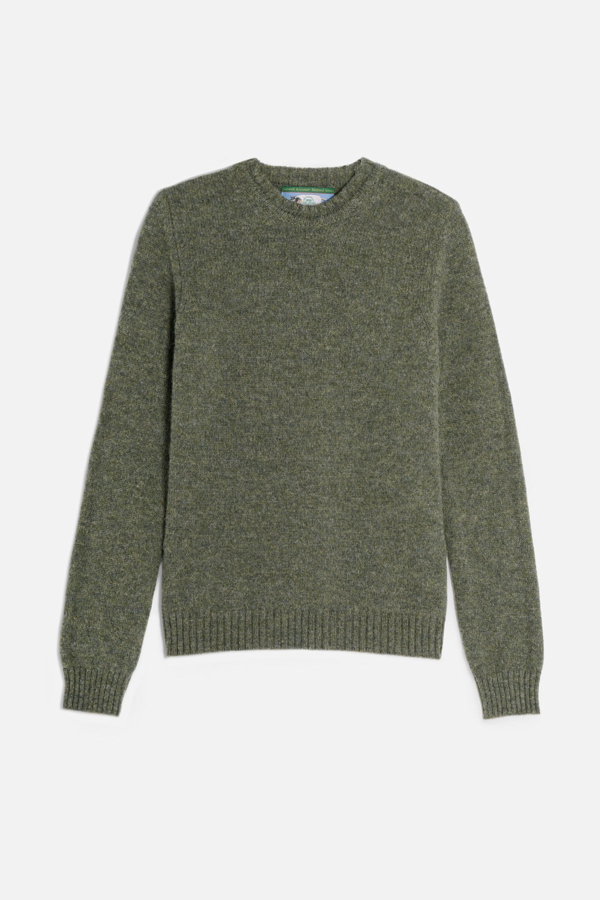 Maglione girocollo shetland lovat Lady De Paz