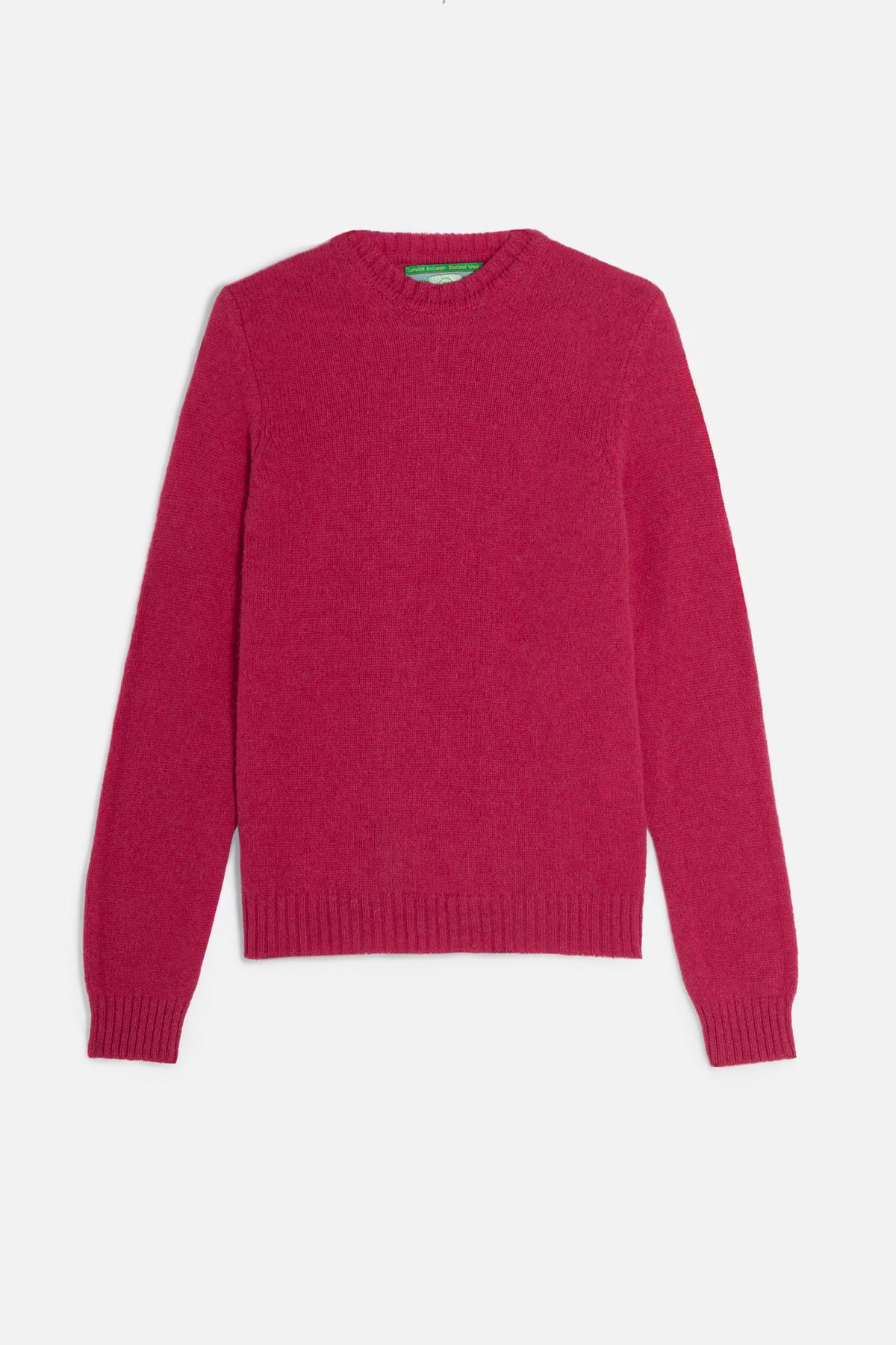 Maglione girocollo shetland rosso Lady De Paz