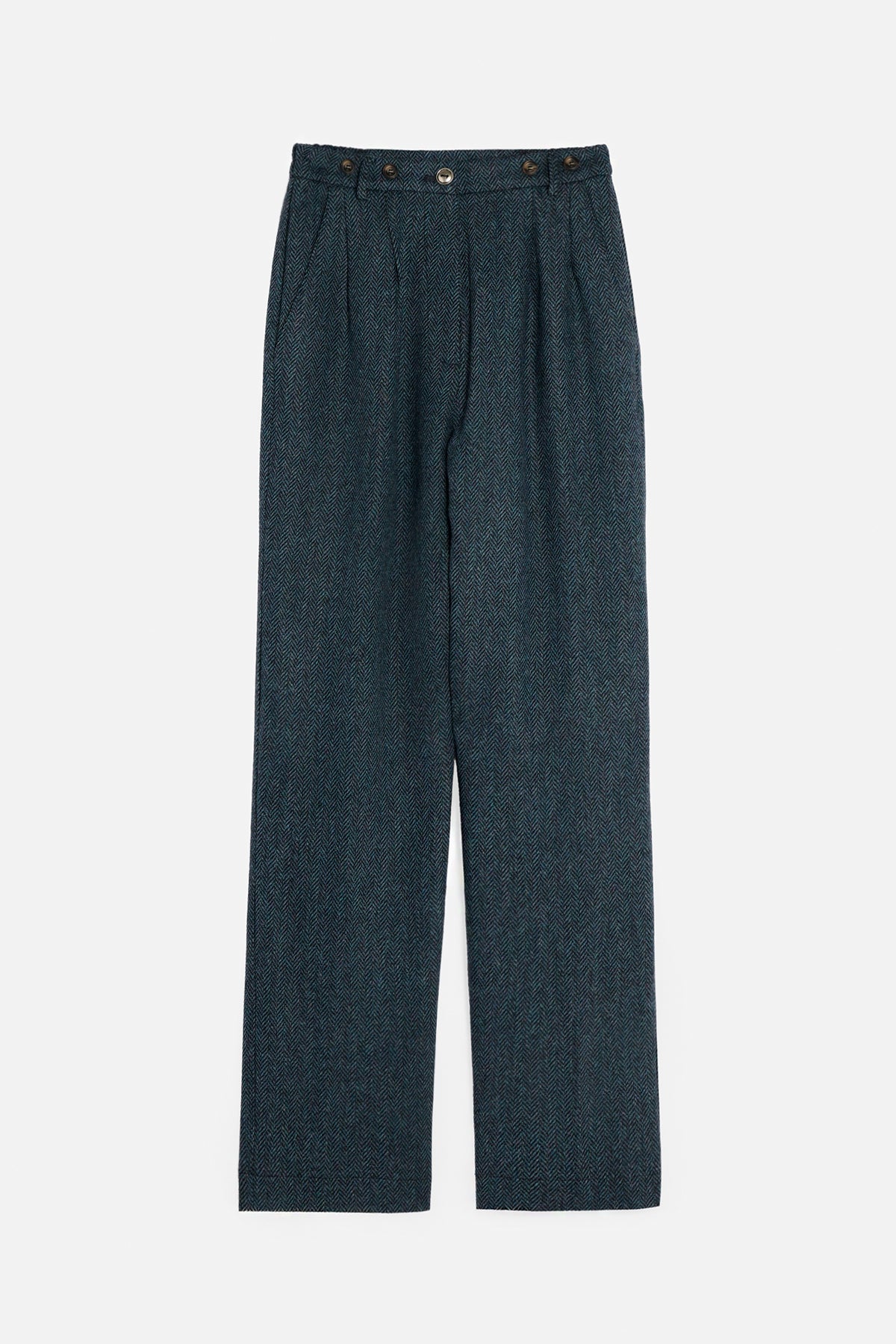 Pantalone john lana turchese Lady De Paz