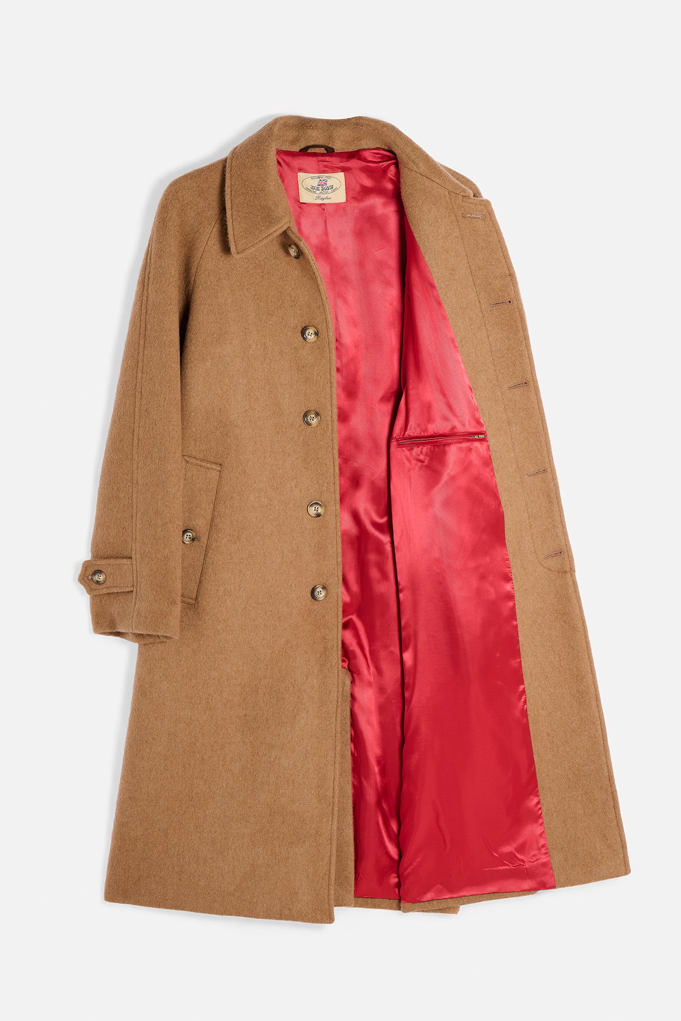 Cappotto Raglan Cammello