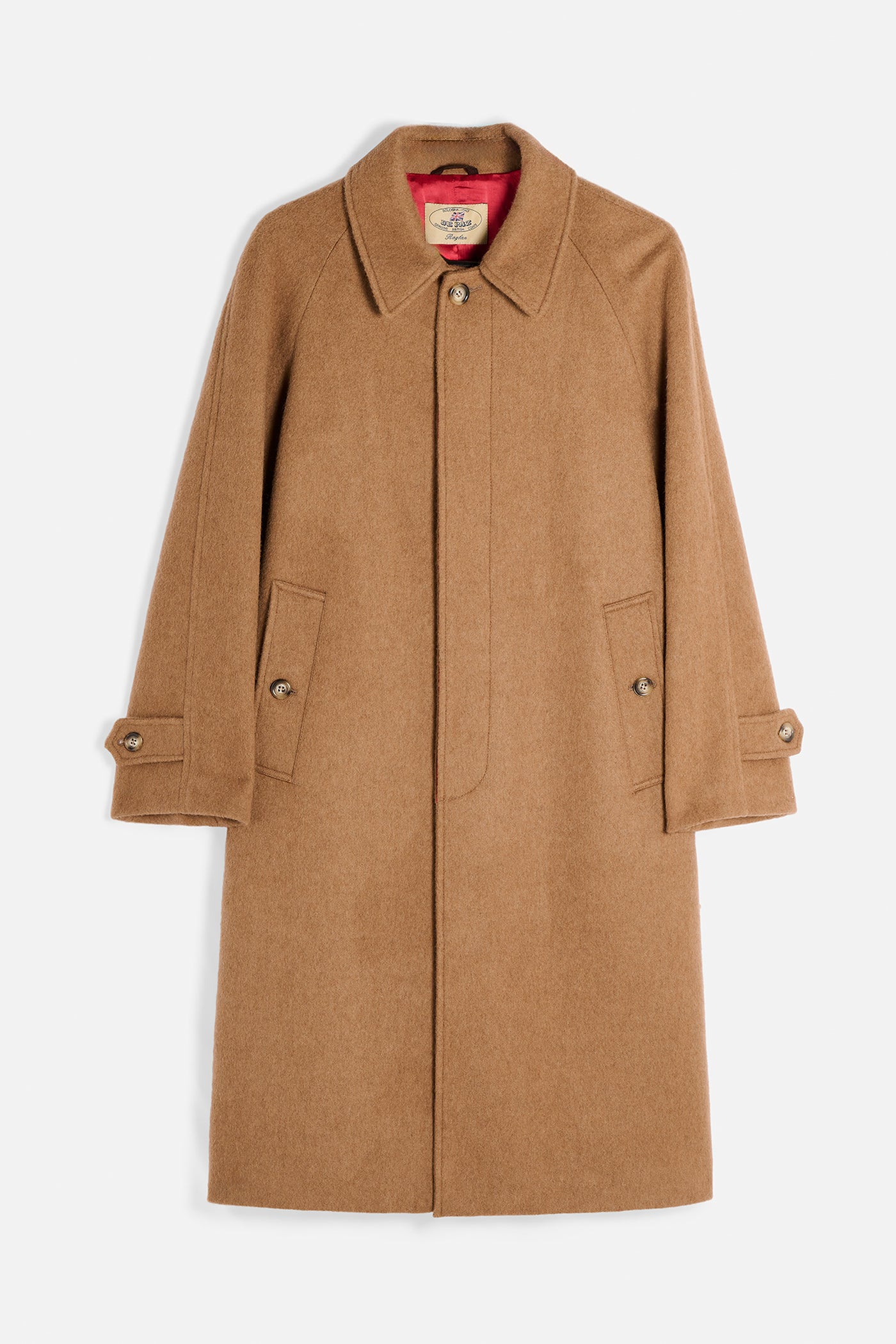 Cappotto Raglan Cammello