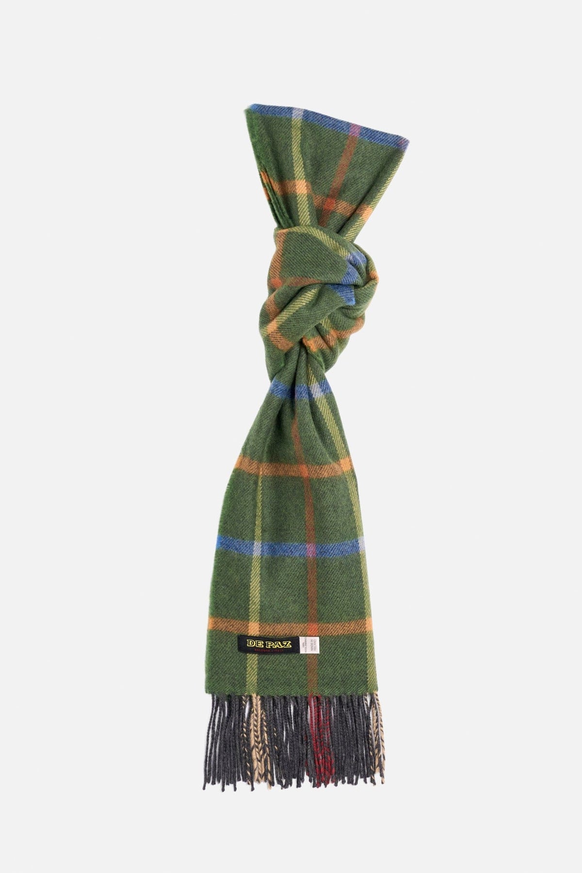 Sciarpa lambswool Verde Arancione Lady De Paz