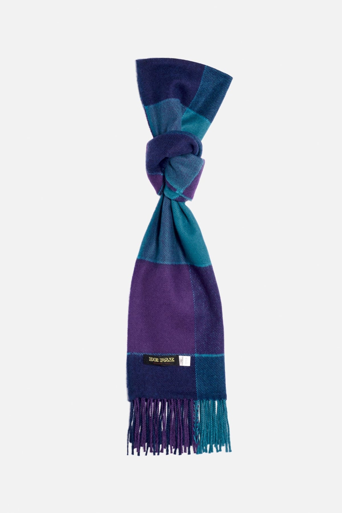 Sciarpa lambswool Viola Azzurro Lady De Paz