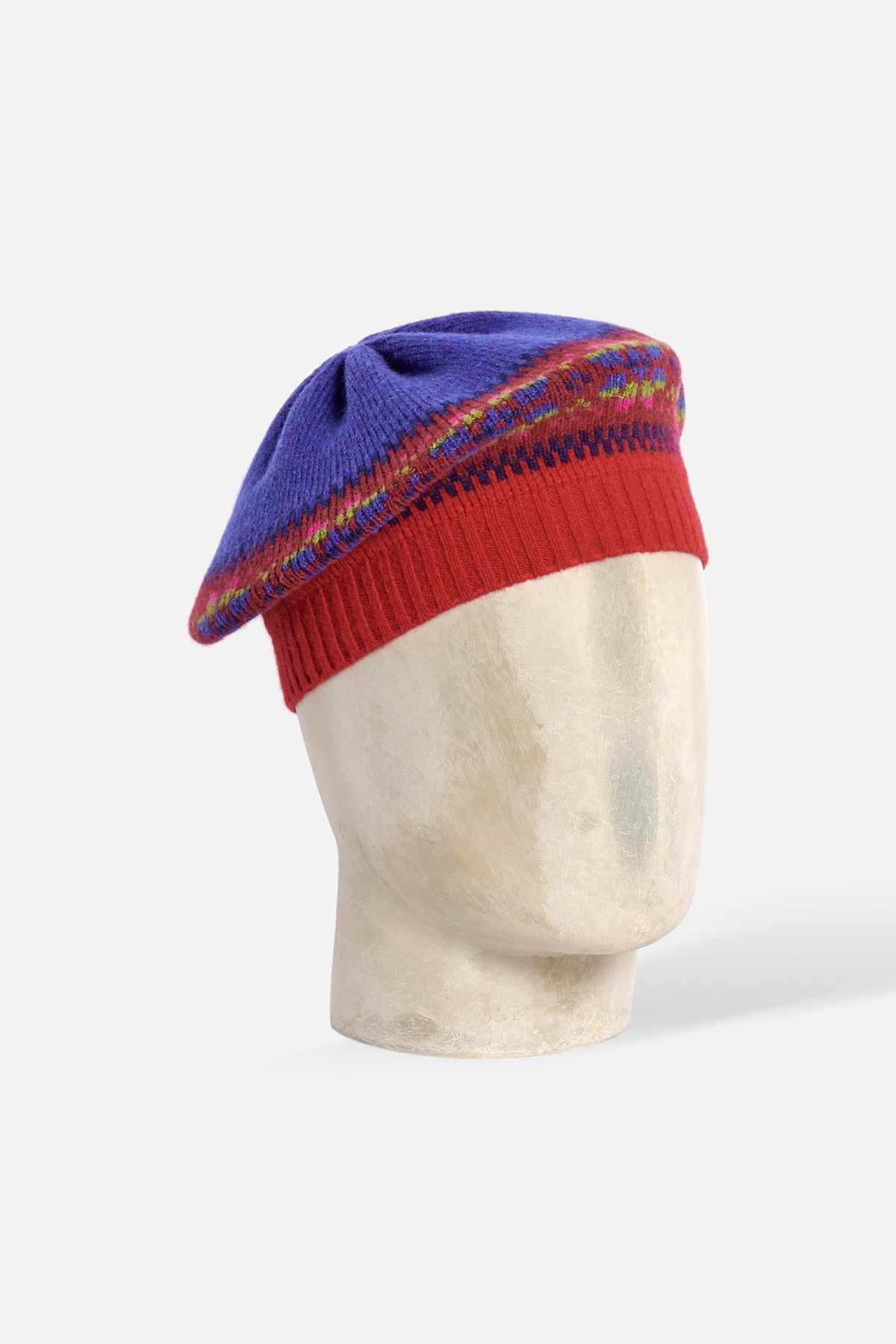Tam Fair Isle Band blu Lady De Paz
