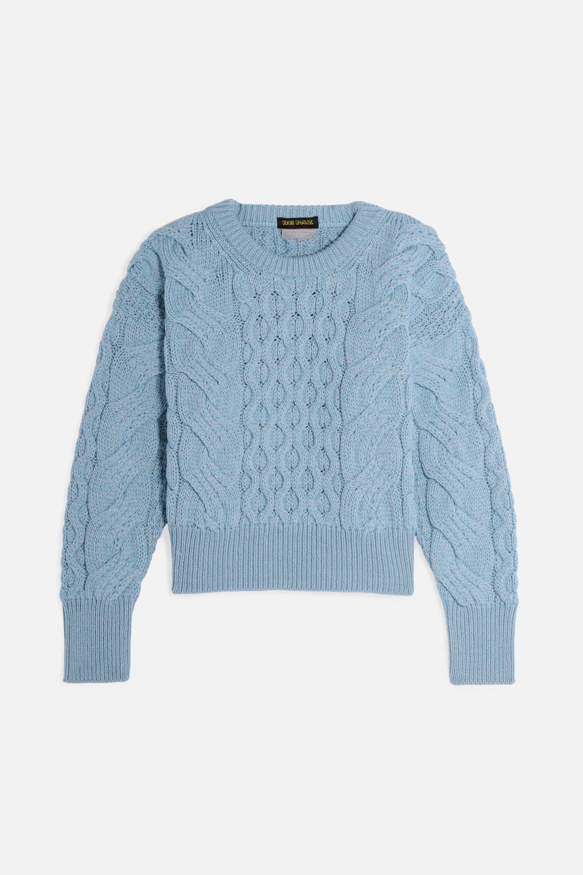 Aran Cropped azzurro Lady De Paz