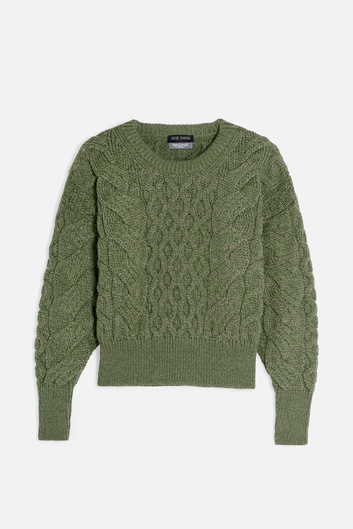 Maglione Aran treccia corto Lady De Paz 