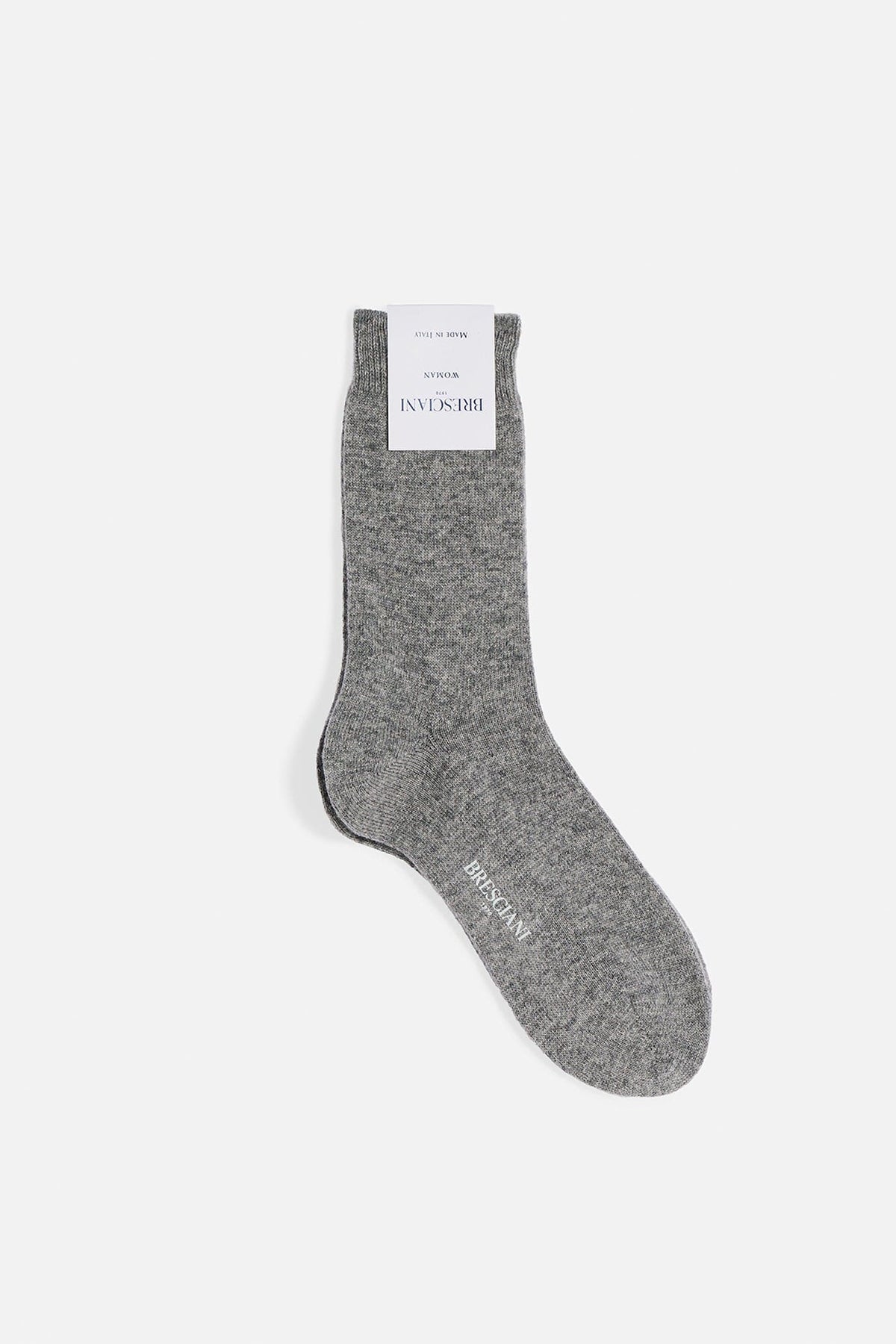 Calza corta lana e cashmere grigio Lady De Paz
