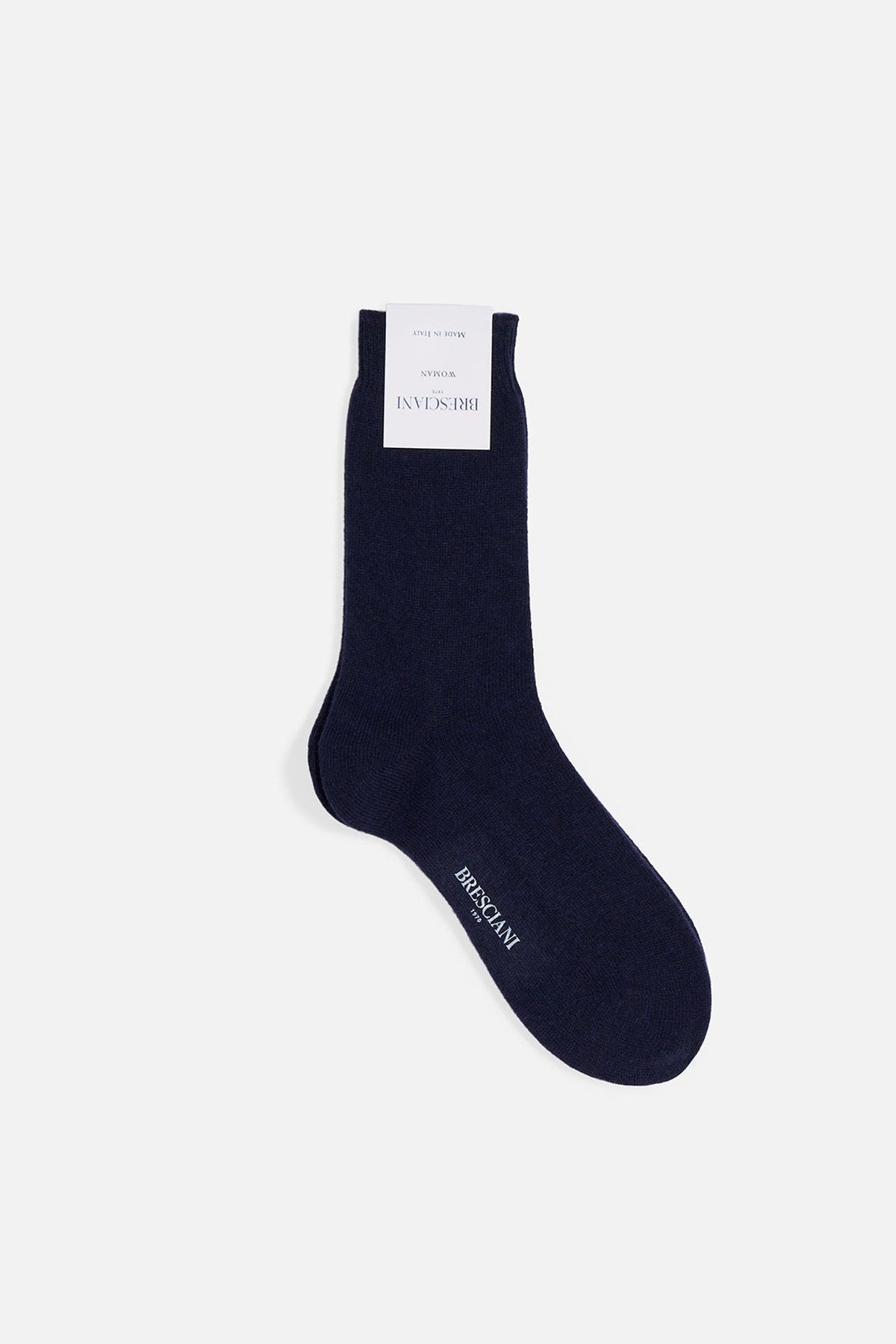 Calza corta lana e cashmere navy Lady De Paz