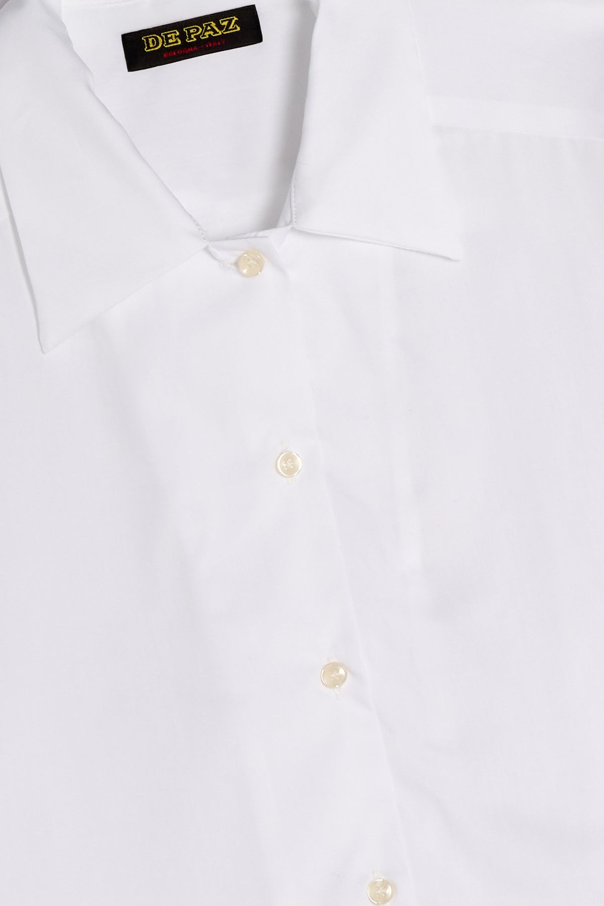 Camicia in cotone bianca dettaglio Lady De Paz