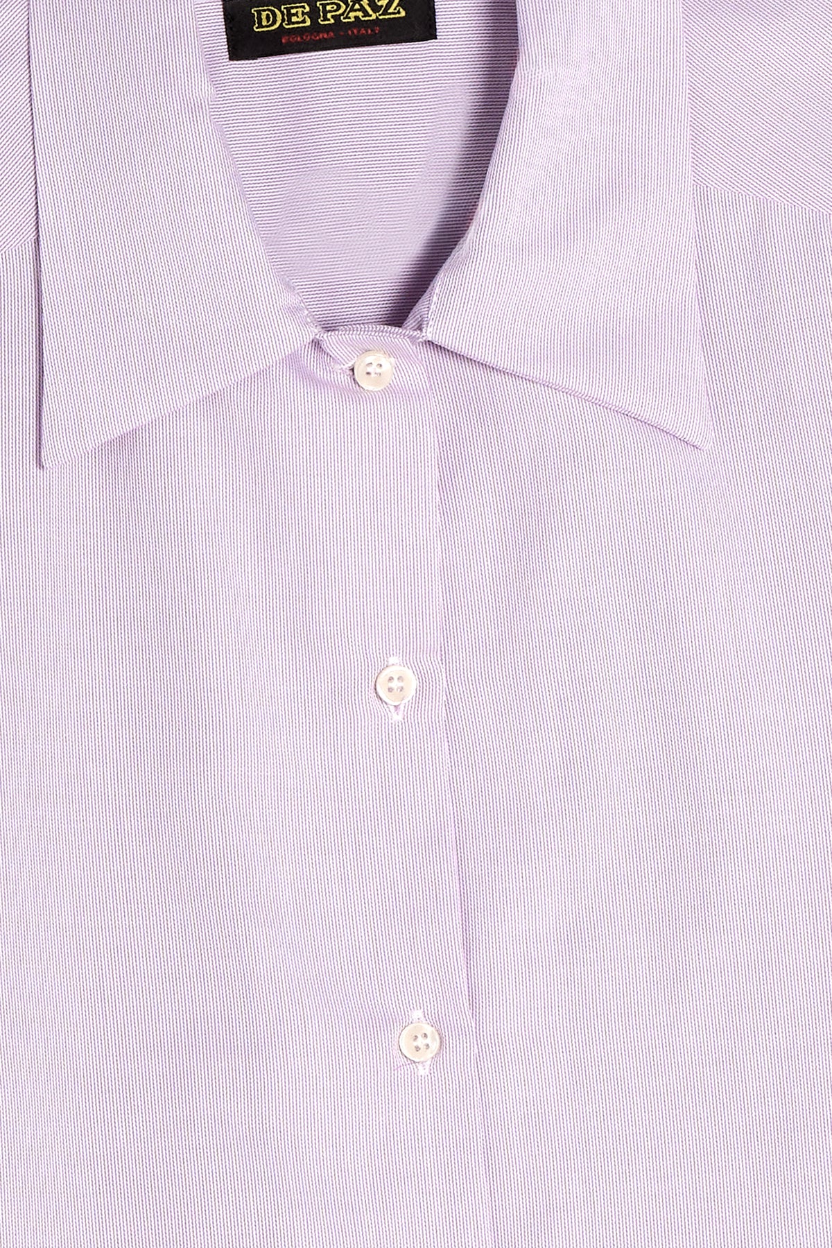 Camicia in cotone viola dettaglio Lady De Paz