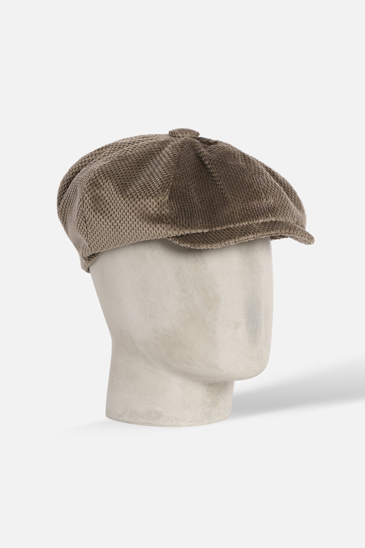 Cap Otto spicchi velluto marrone Lady De Paz