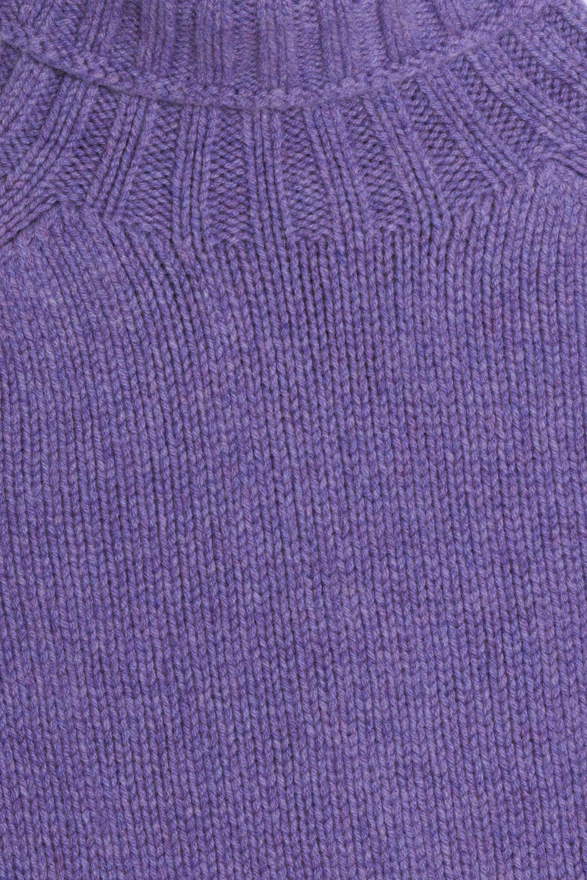 Collo alto lambswool viola dettaglio Lady De Paz