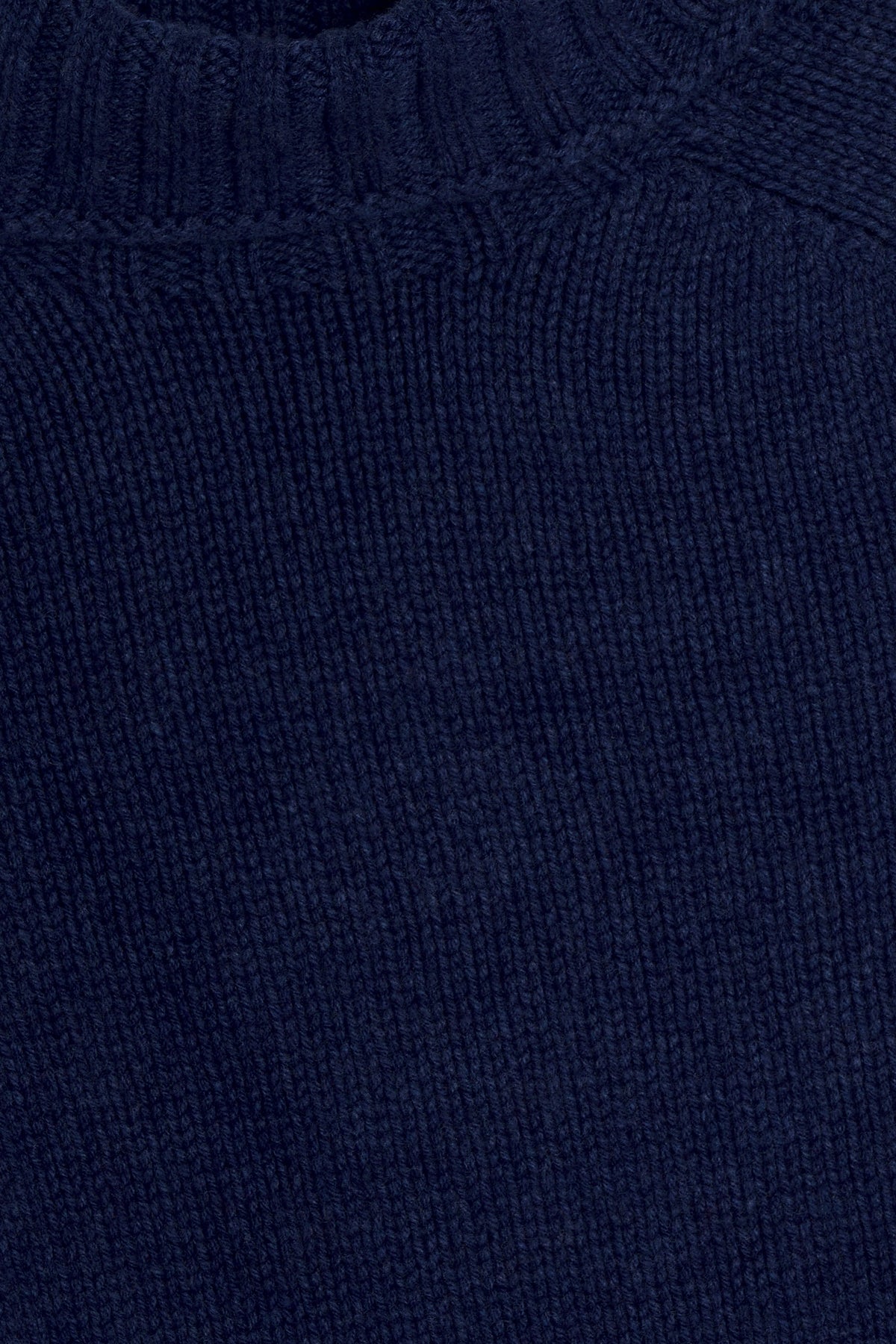 Collo alto lambswool blu dettaglio Lady De Paz