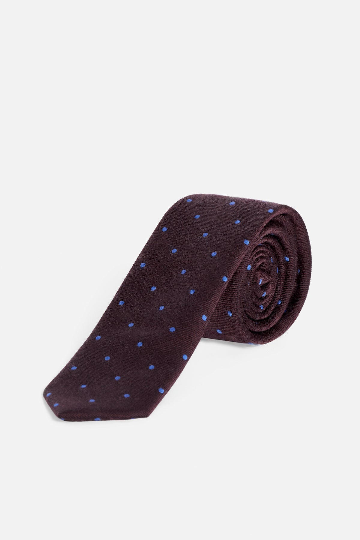 Cravatta Lana Pois Bordeaux Lady De Paz