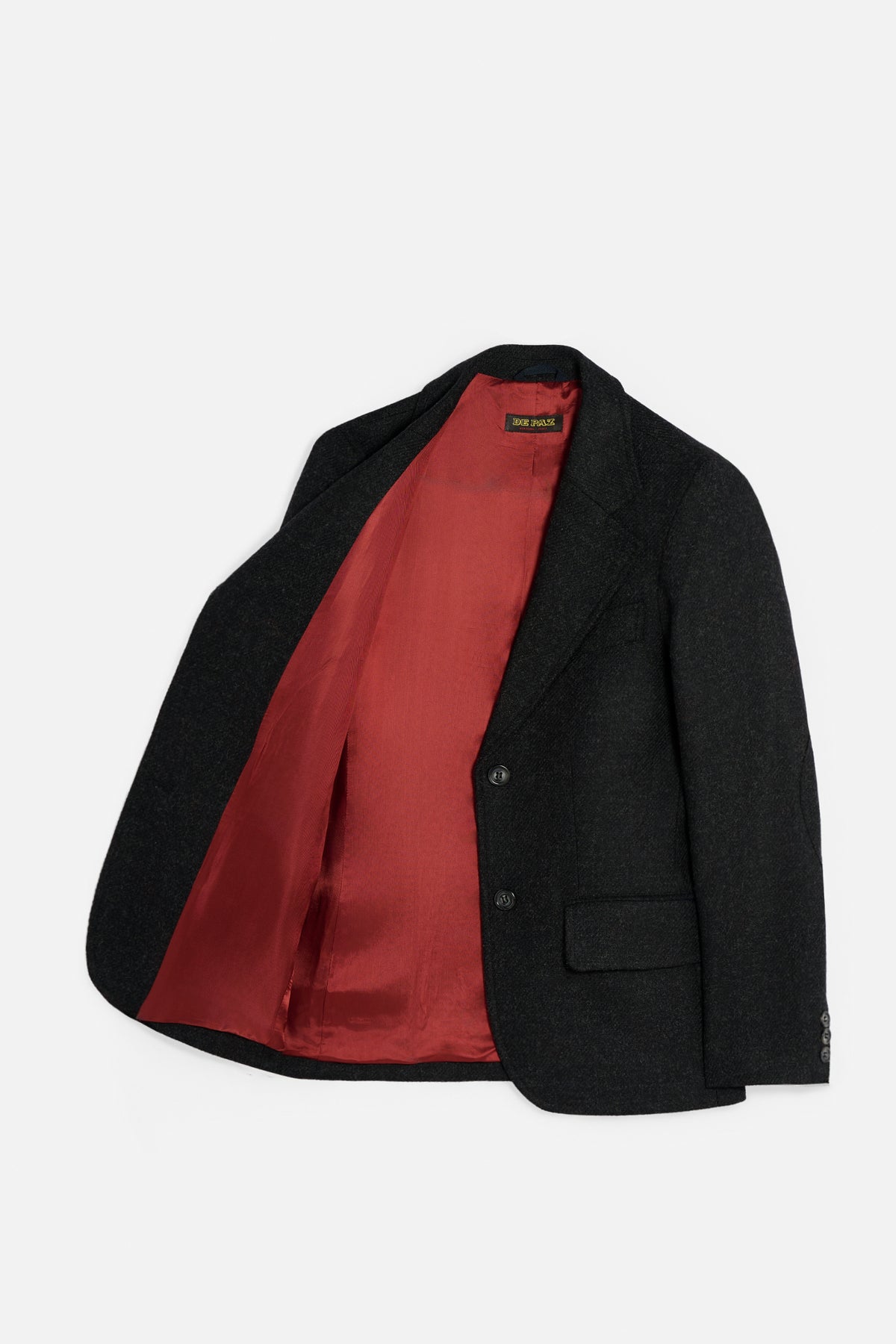 Giacca lana charcoal aperta Lady De Paz