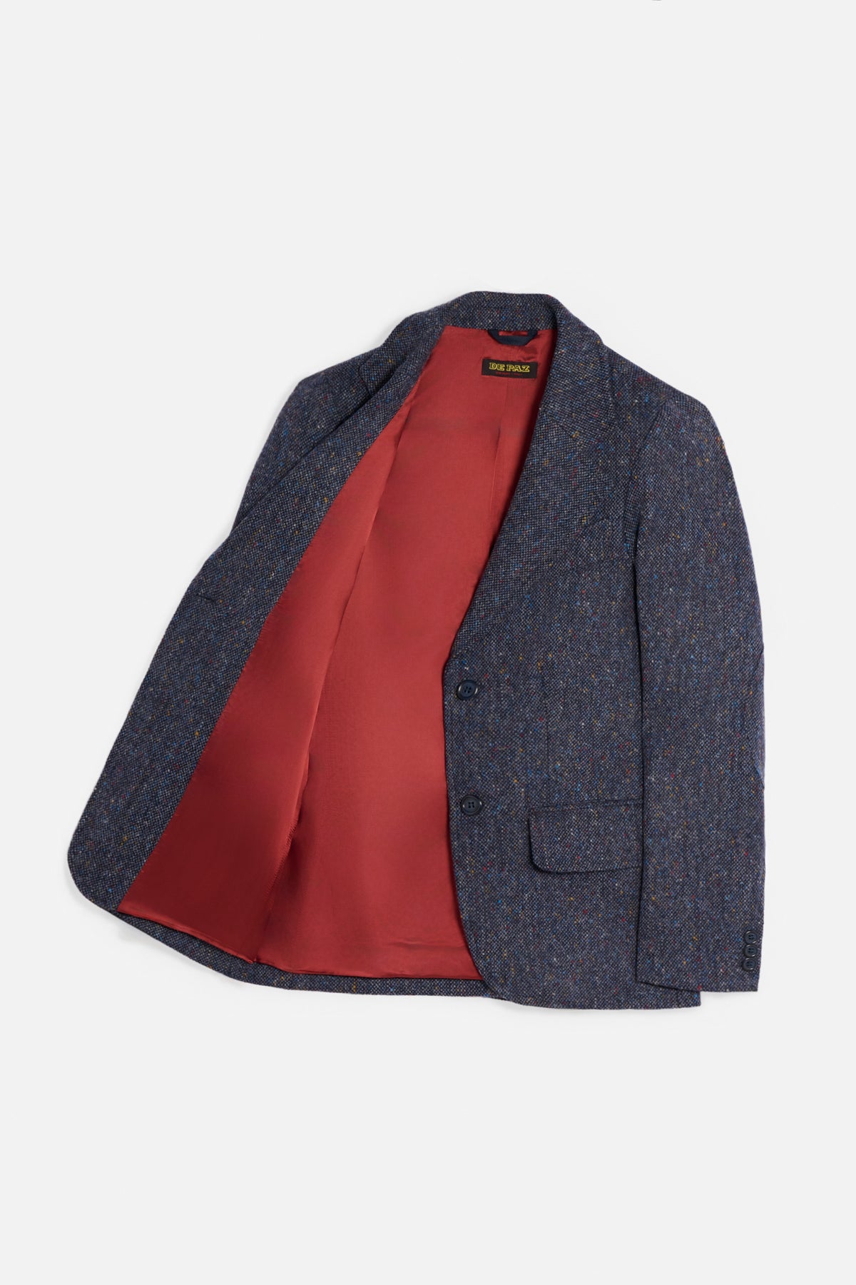 Giacca donegal tweed grigia aperta Lady De Paz