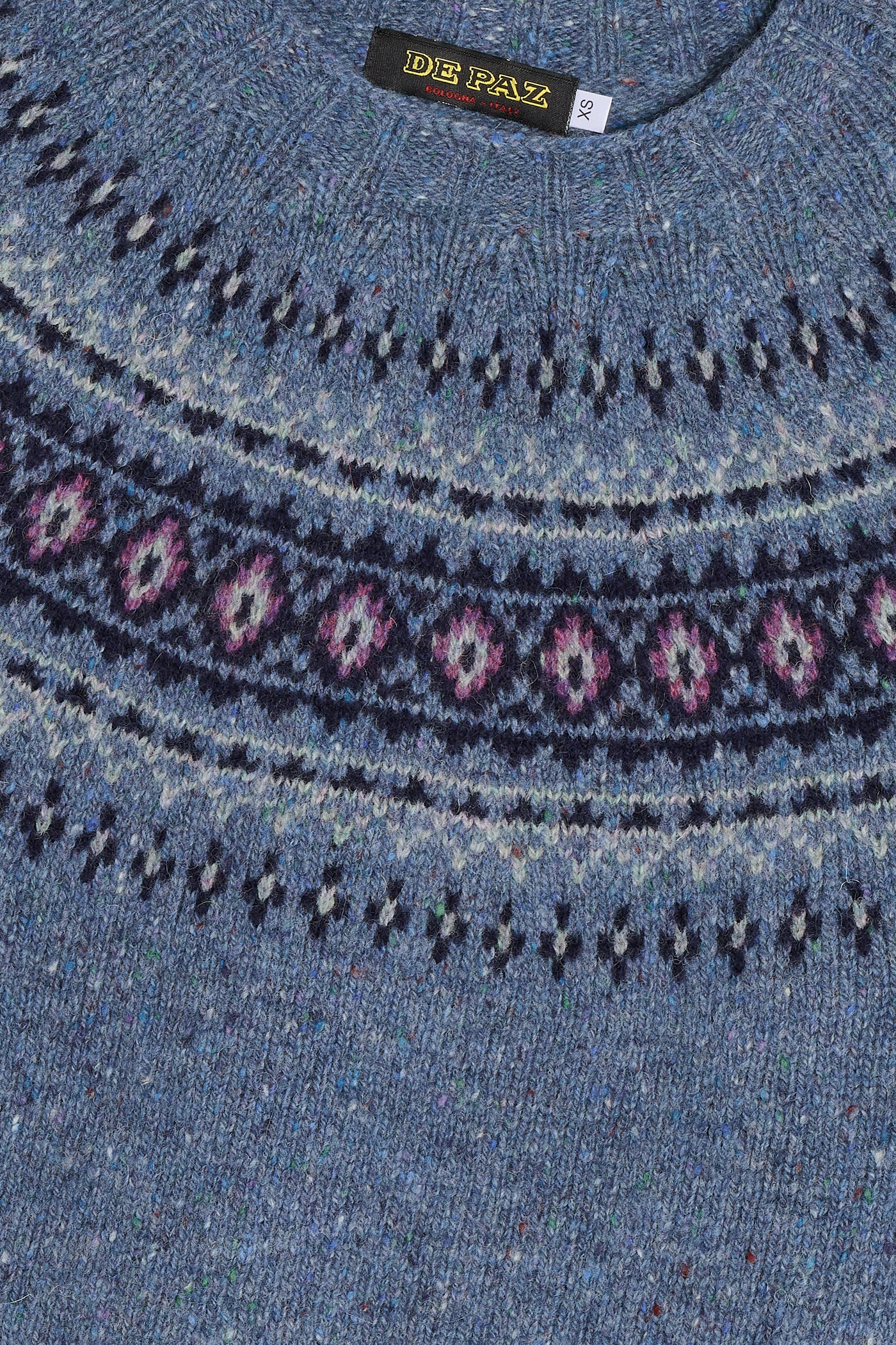 Girocollo Donegal Tweed Yoke