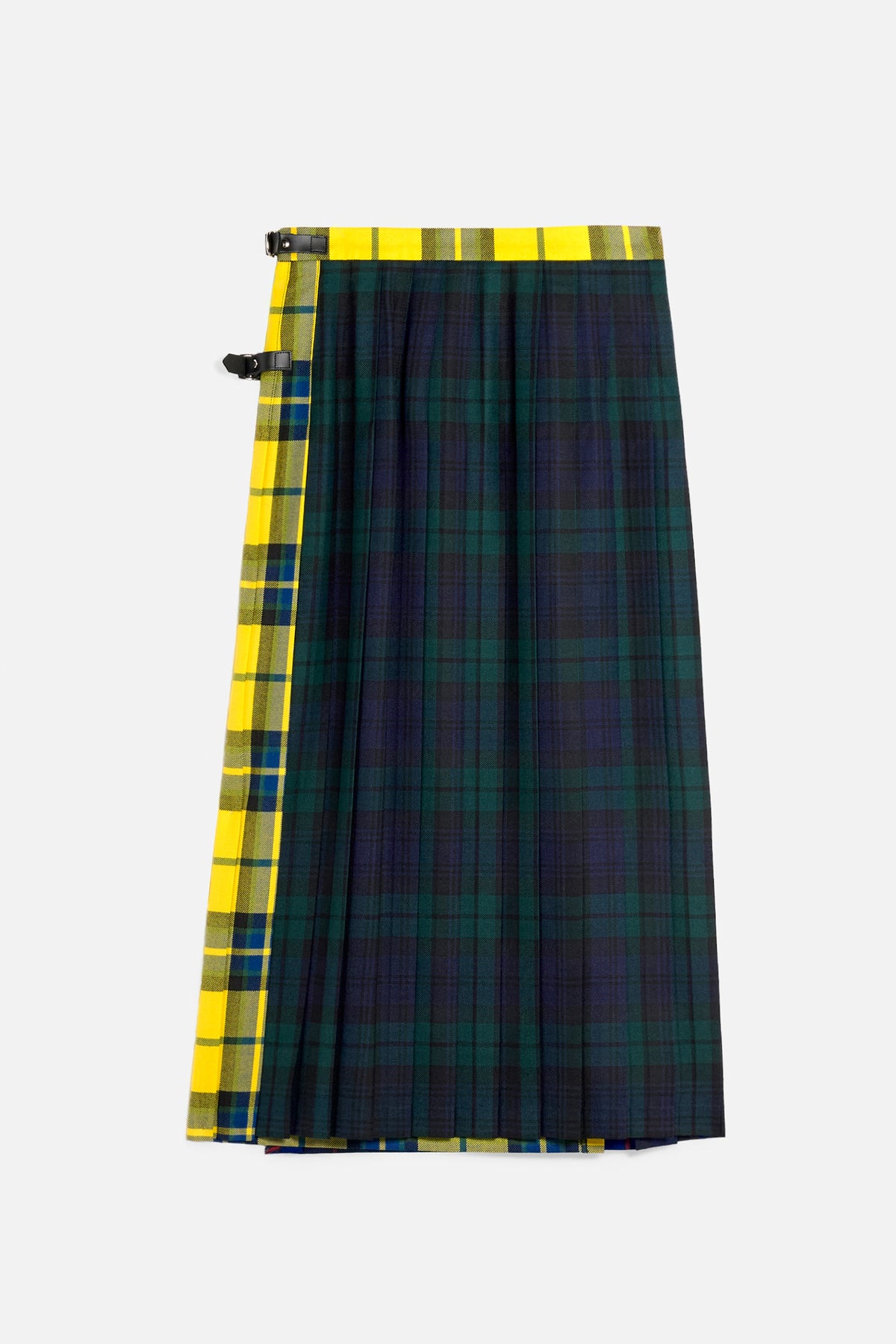 Kilt lungo lana patchwork retro Lady De Paz