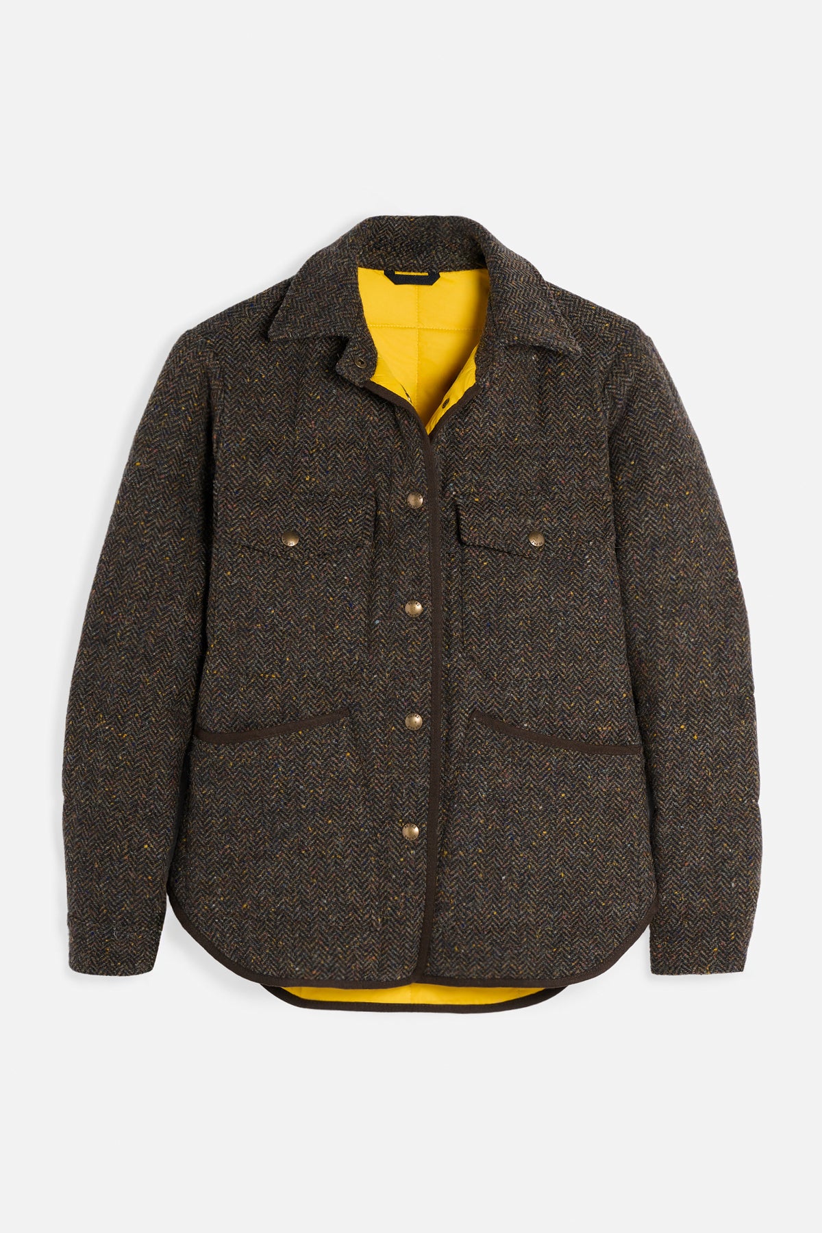 Leon corto donegal tweed marrone Lady De Paz