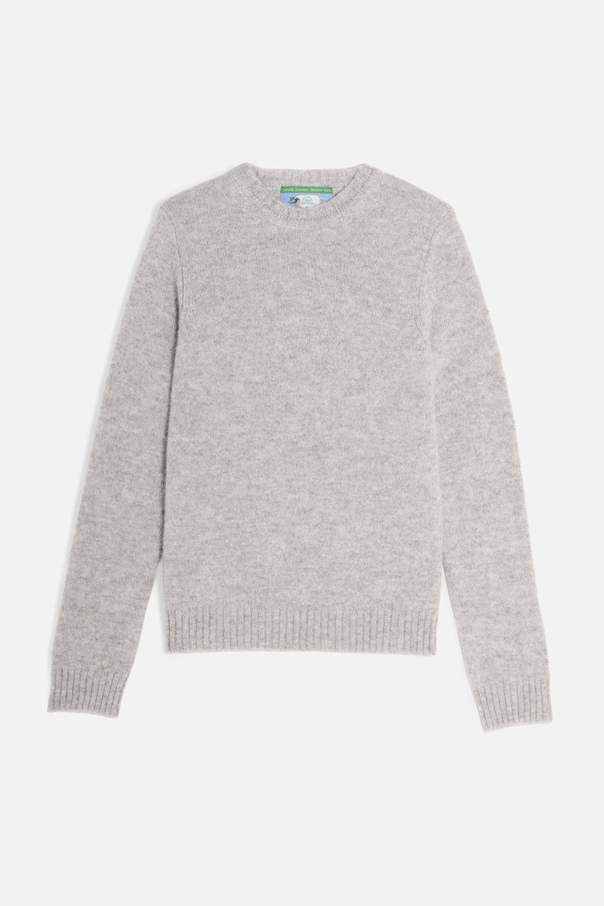 Maglione girocollo shetland grigio Lady De Paz