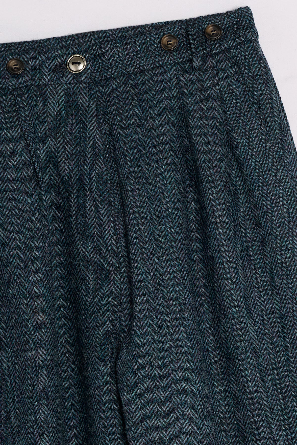 Pantalone john lana turchese dettaglio Lady De Paz